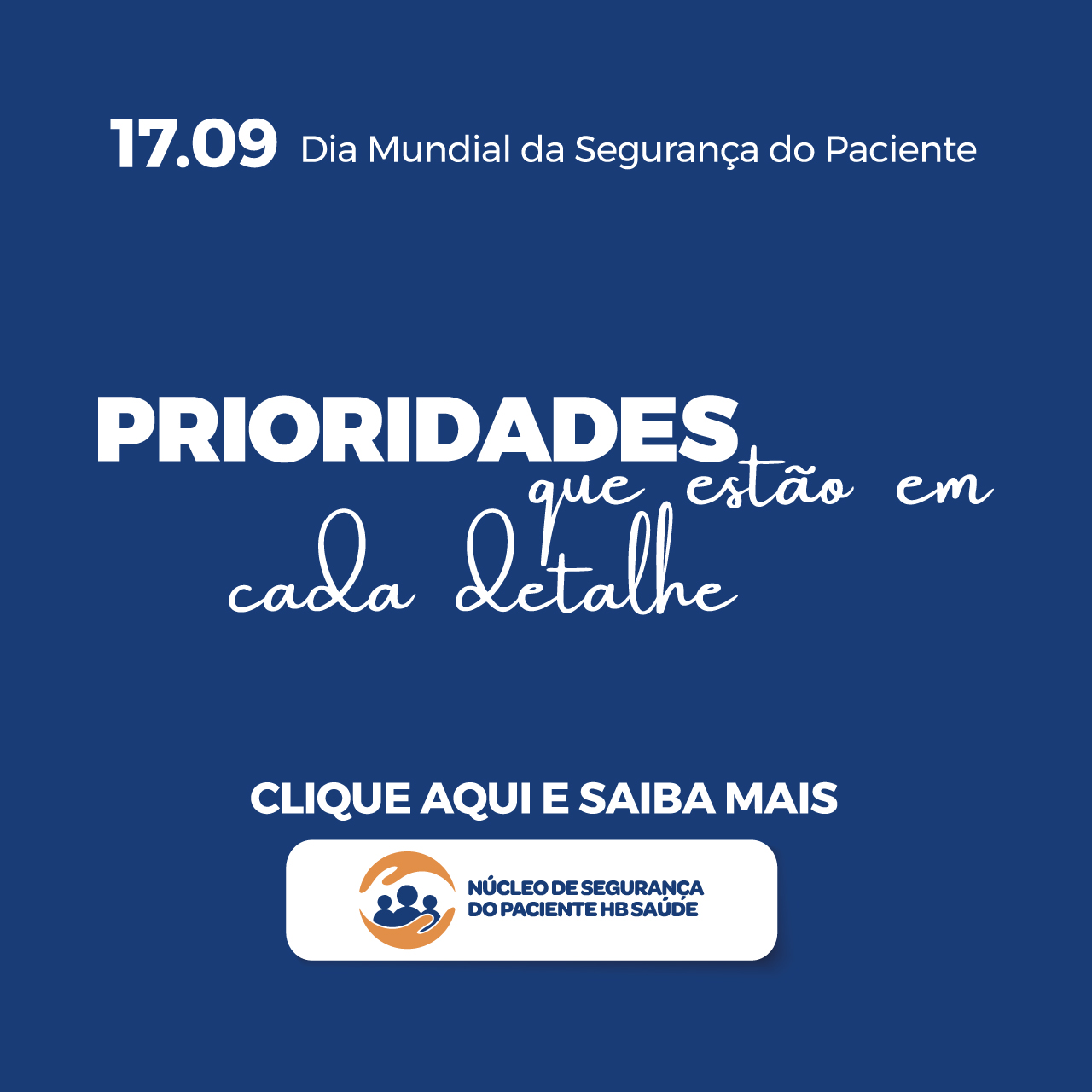 19/09 Dia Mundial da Segurança do Paciente
